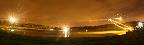 Sheffield Cable Waterski at night